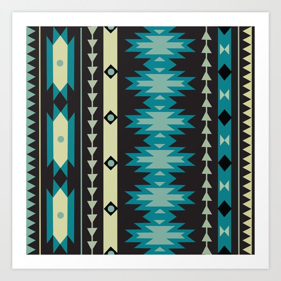 American Native Pattern No. 40 Art Print