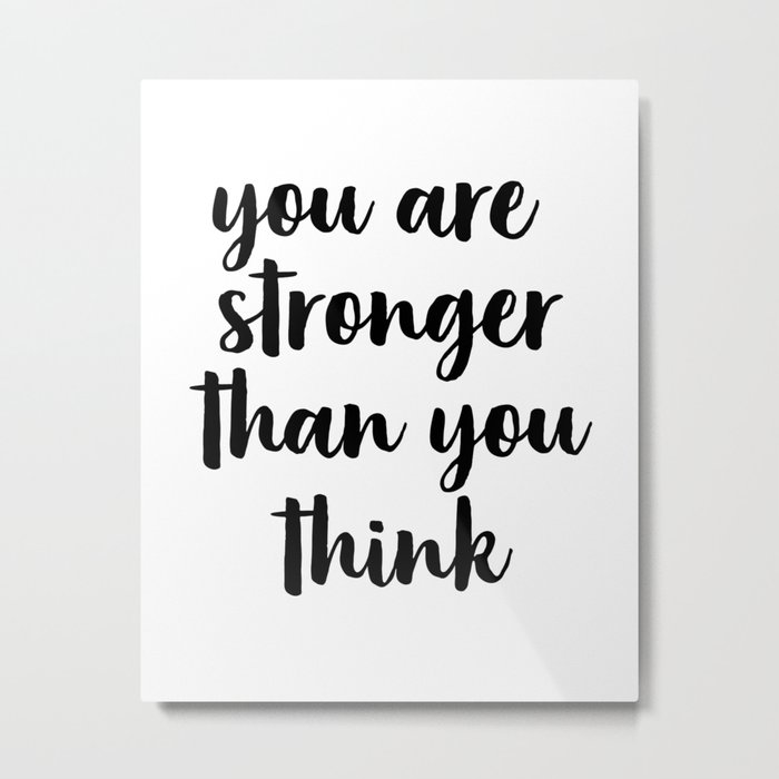 You Are Stronger Than You Think Motivation Quote Aluminum Vanity Metal License Plate 6 X 12 Electronics Accessories License Plates Kromasol Com