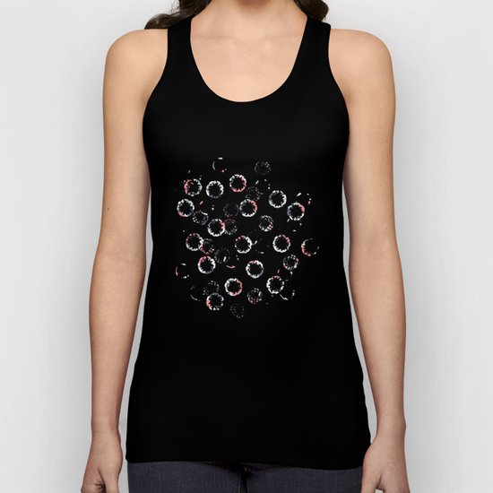 Polka Dots Stamps on Niagara Unisex Tank Top