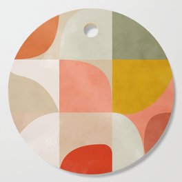 Shapes abstract pastel II Cutting Board