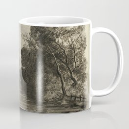 Elizabeth Murray - River With Castle Ruin And Boat II (c. 1855) Coffee Mug