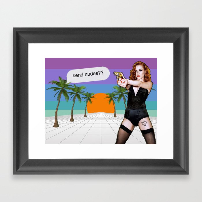 Send Nudes?? Framed Art Print
