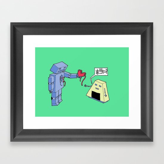 本当に?(really?) Framed Art Print