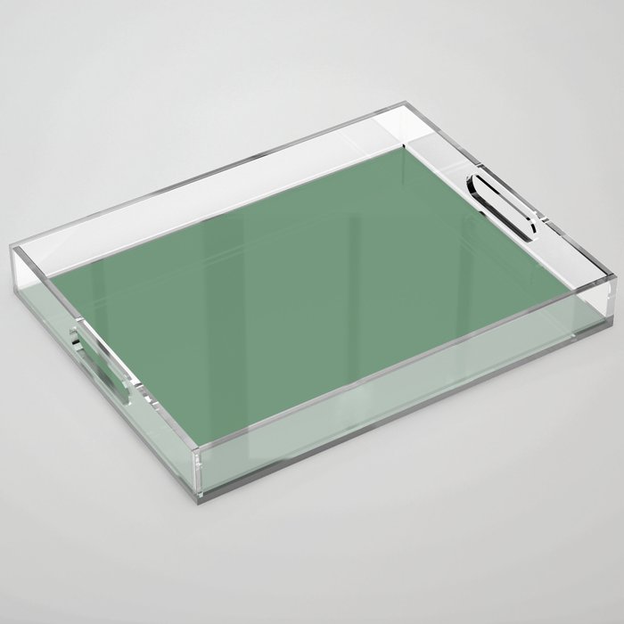 Sophisticated Green Acrylic Tray