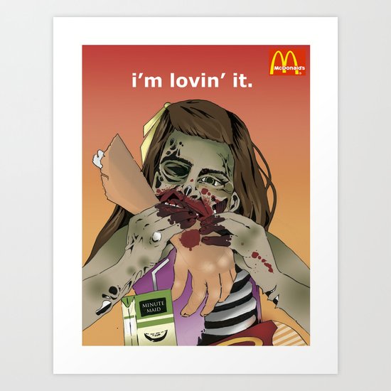 I'm Lovin' It. Art Print