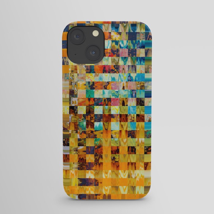 Modern Multicolored Plaid Pattern iPhone Case