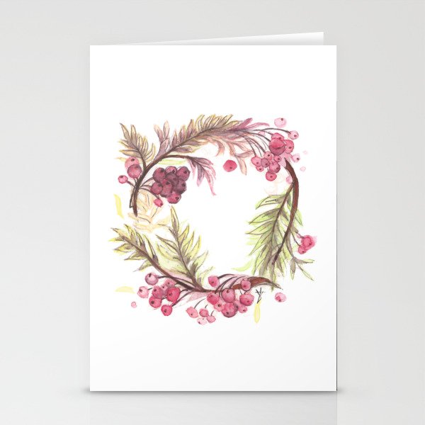 Autumn Wreath Stationery Cards