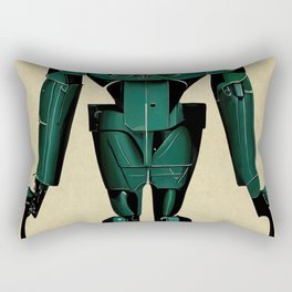 Retro-Futurist Robot Rectangular Pillow