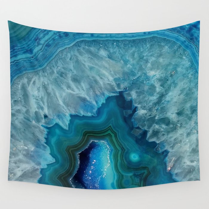Agate Crystal Slice Wall Tapestry