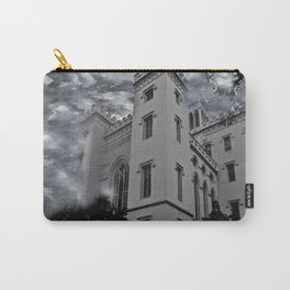 LOUISIANA ARCHITECTURE Carry-All Pouch | Parish, Oldcapitol, Black And White, Black, Digital, Hdr, Batonrouge, Neworleans, Photo, Architecture 