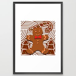Merry Christmas- Cute Cookie Framed Art Print