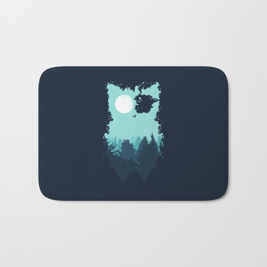 Winter Owl Bath Mat