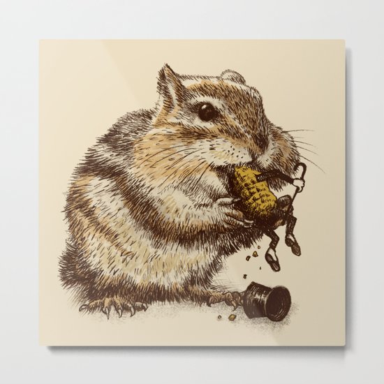 Occupational Hazard Metal Print