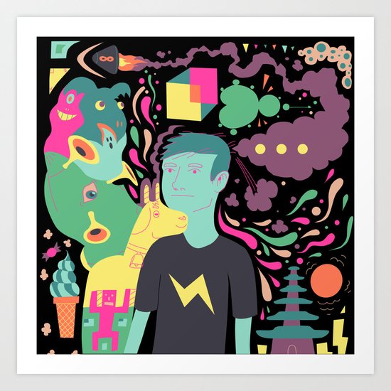Dot Dot Dot Art Print