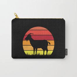 Retro Vintage Sunset Goat Carry-All Pouch