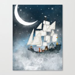 a nautical adventure (above the clouds) Canvas Print
