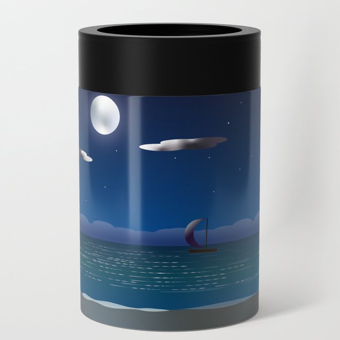A Sailboat In The Moonlight Can Cooler