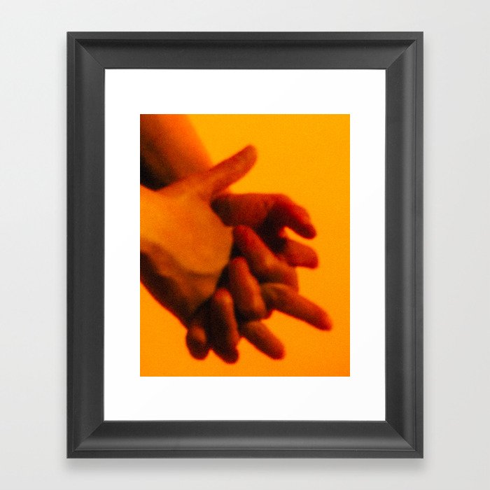 Hands 2 of 2 (Heavy Grain) Framed Art Print