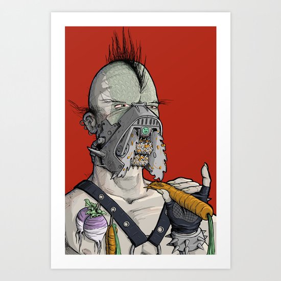 Vegetarian the Destroyer! Art Print