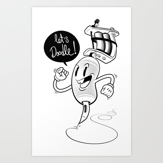 Let's Doodle! Art Print