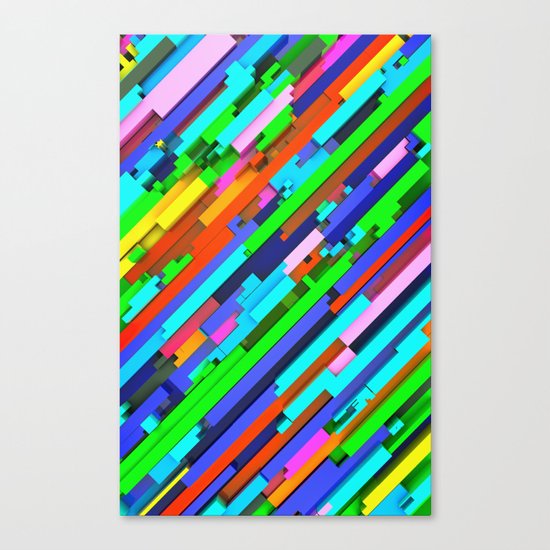 NeonGlitch 3.0 Canvas Print