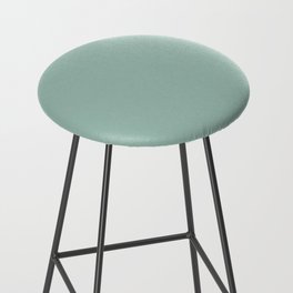 Pastel Aqua Blue Green Solid Color Hue Shade - Patternless Bar Stool