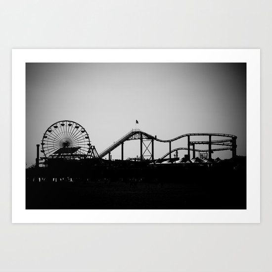 Santa Monica Pier Art Print
