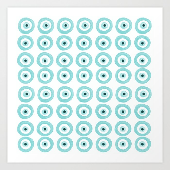 Baby Blue Evil Eye Kunstdrucke Baby Blue Evil Eye Kunstdrucke