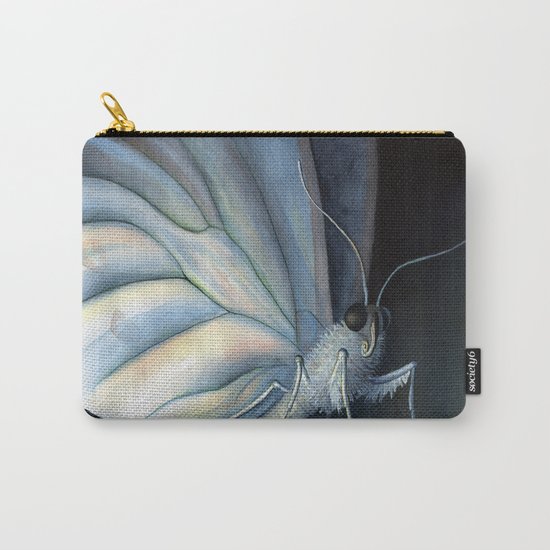 White Morpho Butterfly Carry-All Pouch