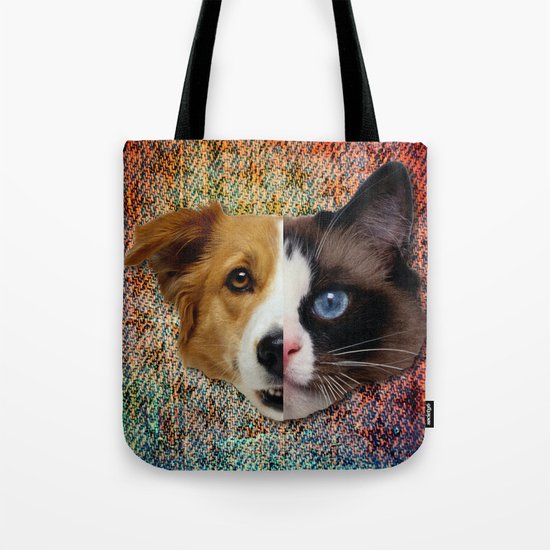CatDog Tote Bag