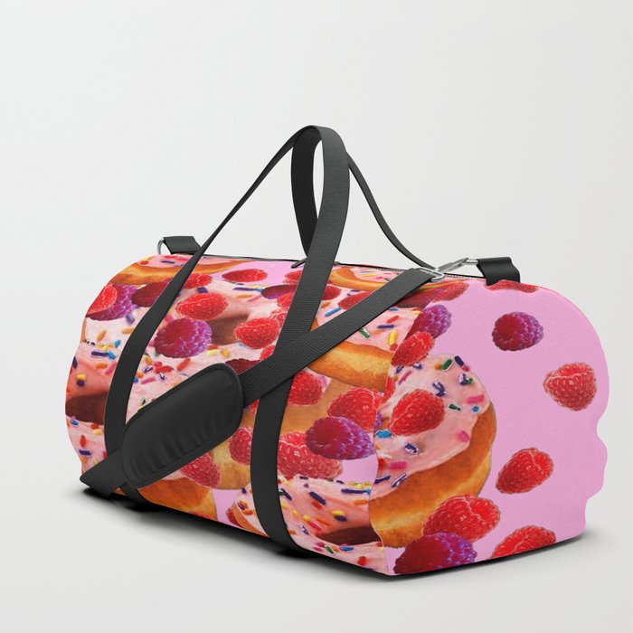 DELICIOUS PINK PASTRY & RASPBERRIES DESSERTS Duffle Bag
