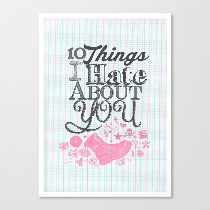 10 Things I Hate About You Movie Poster 10 Things I Hate About You
