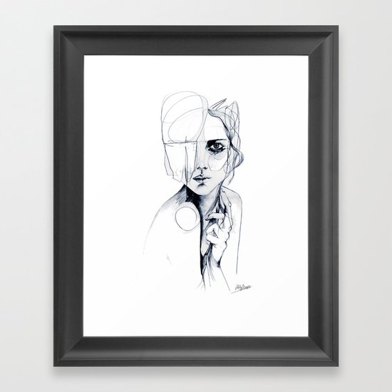 Sketch V Framed Art Print