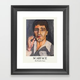 SCARFACE The World is Yours Framed Art Print