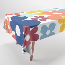 Wall Flower, Retro, Colorful, Floral Prints Tablecloth