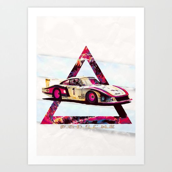 Porsche 935/78 "Moby Dick" // Le Mans Race Cars Art Print