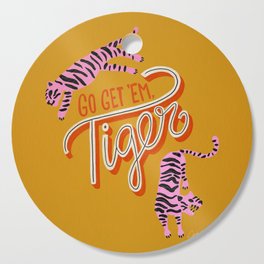 Go Get 'Em Tiger – Yellow Palette Cutting Board