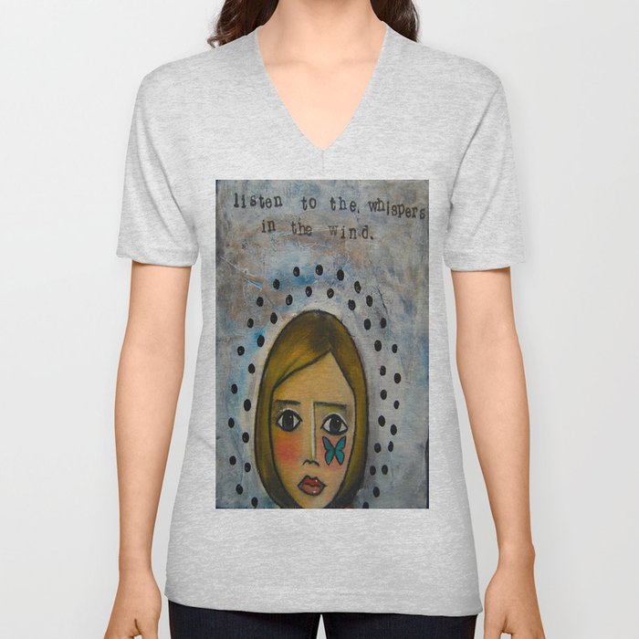 Whispers In The Wind V Neck T Shirt