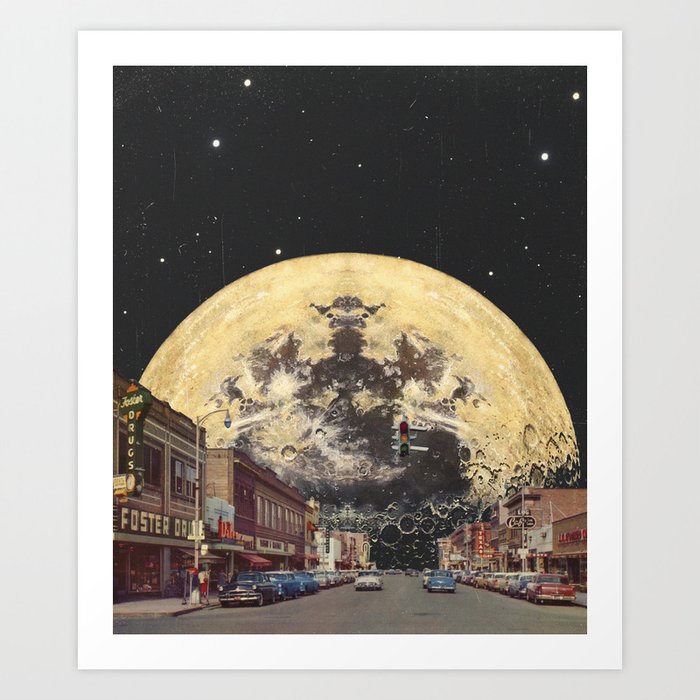 Moon city Art Print
