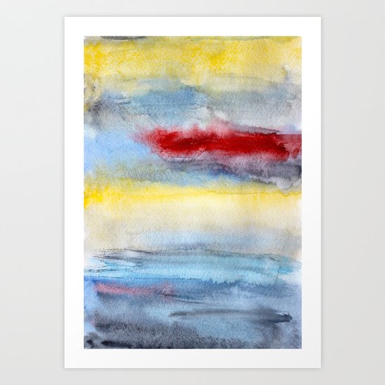 Touch of red Art Print