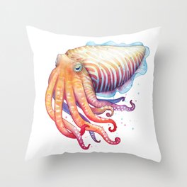 Cuttlefish Throw Pillow