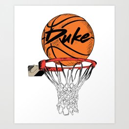 Basketball Duke Art Print
