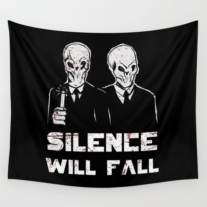The silence. Wall Tapestry