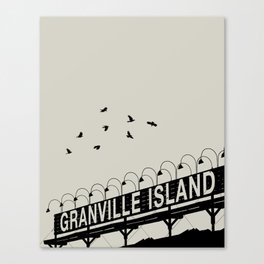 Granville Flock - Graphic Birds Series, Plain - Modern Home Decor Canvas Print