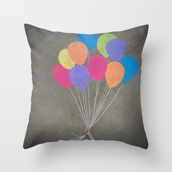 Up up and away Throw Pillow