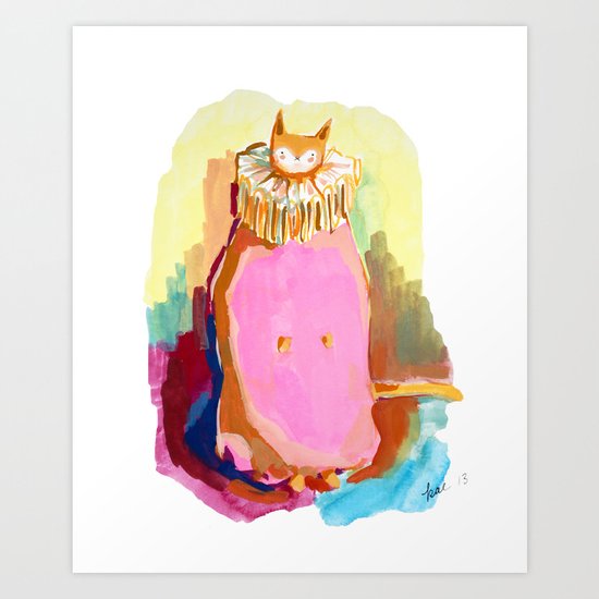Cat in a Ruff Art Print