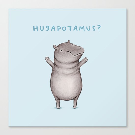 Hugapotamus? Canvas Print