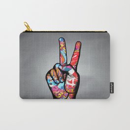 V sign Carry-All Pouch