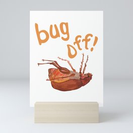 Bug Off - Dead June Bug Mini Art Print