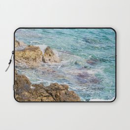 Yellow Volcanic Formation At The Mediterranean Sea Laptop Sleeve